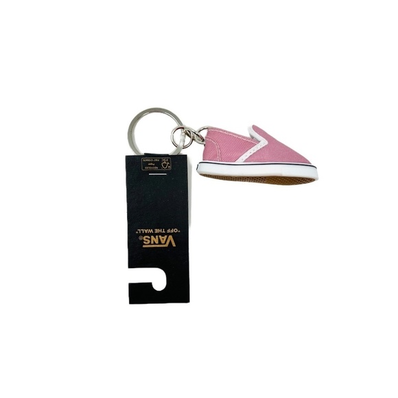 Vans Womens Retro Pink Slip On Sneaker Key Chain - Picture 2 of 9